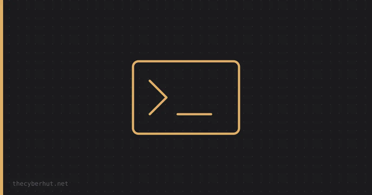 A simple icon representing a terminal and command-line scripting