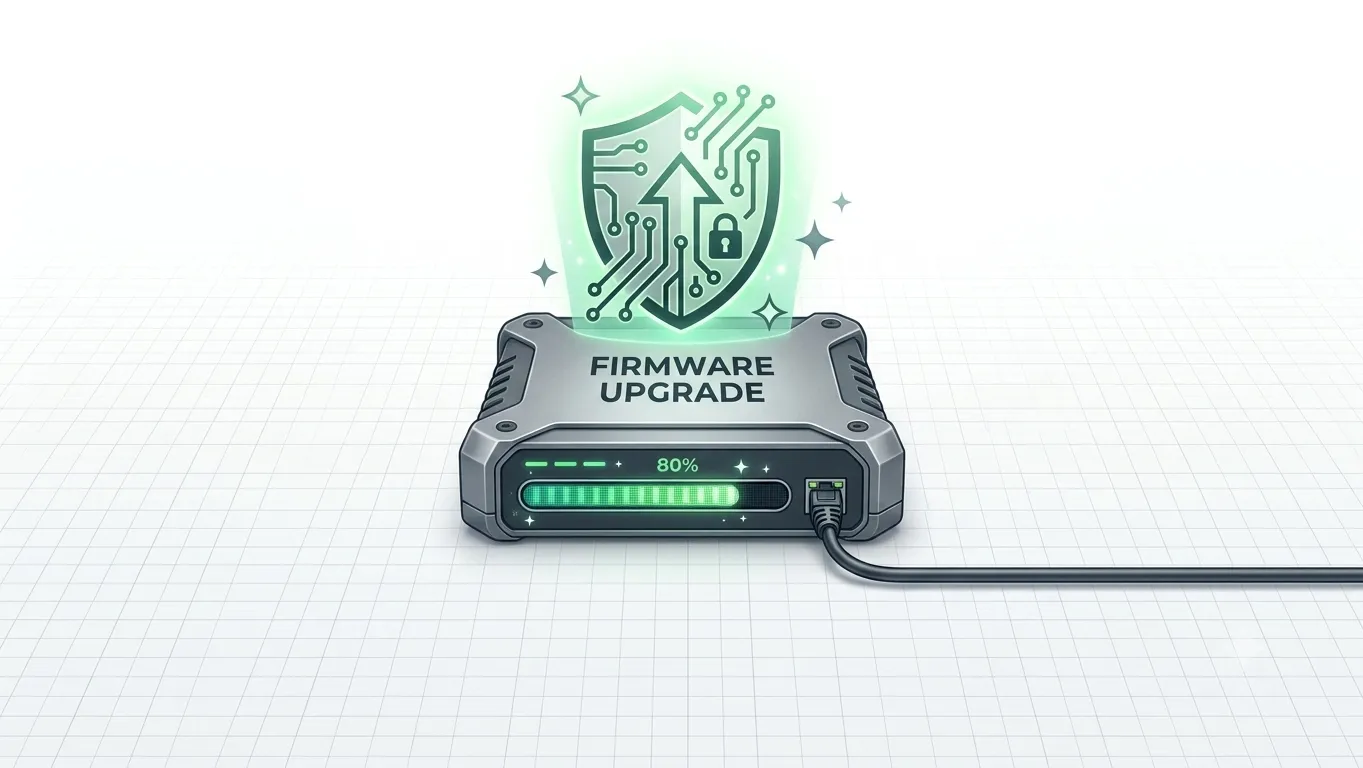 A simple icon representing firmware updates